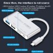 5 in 1 USB-C/Type-C Card Reader: SD/TF, USB 3.0/2.0 Ports, Gold - 5