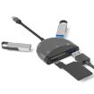 5 in 1 USB-C/Type-C Adapter with TF/SD Card Slot + 3 USB Ports NK-3039 - 1