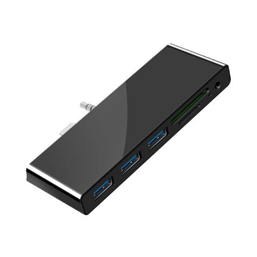 Rocketek SGO771 Type-C to USB2.0/3.5mm AUX/SD/TF Adapter for Surface Pro GO - 1
