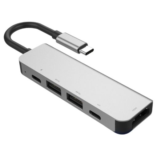 5 in 1 HDMI USB-C Hub Adapter with 2 USB & 2 PD Ports - 1