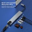 7-in-1 USB-C Hub Adapter: RJ45, SD/TF, 2 USB 3.0, HDMI, PD Charging - 2