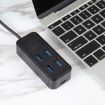 BYL-1901U 5 in 1 USB Hub Adapter: USB3.0x4 + USB-C/Type-C Ports - 4