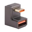 USB-C Male to USB Female 10 Gbps U-Shaped Elbow Adapter (Gun Metal) - 1