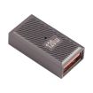 USB Female to USB-C Female 10 Gbps Charging Adapter - Gun Metal - 1