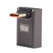 USB-C Male to USB Female 10 Gbps 90 Adapter - Gun Metal - 2