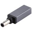 PD 18.5V-20V 5.5x1.0mm Male Adapter Connector - Silver Grey - 1