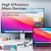 ORICO M3CU2 4-Port Type-C & USB 3.2 Gen2 10Gbps HUB - Silver Aluminum - 8