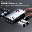ROCK TR25 4 in 1 USB-C to USB 3.0x4 Portable HUB Docking Station - 4