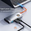 ROCK TR25 4 in 1 USB-C to USB 3.0x4 Portable HUB Docking Station - 6