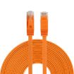 10m Orange CAT6 Ultra-thin Flat Ethernet LAN Cable RJ45 Patch Lead - 1