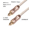 QHG02 5m SPDIF Toslink Gold-plated Fiber Braided Optic Audio Cable - 5