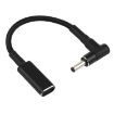100W USB-C Adapter Cable 18.5-20V 3.5x1.35mm Nylon Braid Elbow - 1