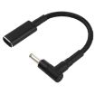 100W USB-C Adapter Cable 18.5-20V 3.5x1.35mm Nylon Braid Elbow - 2