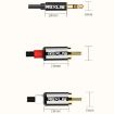 REXLIS 0.5m 3.5mm to Dual RCA Gold-Plated Audio Cable for Speakers - 6