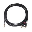 REXLIS 3m 3.5mm to Dual RCA Gold-Plated Audio Cable for Speakers - 2