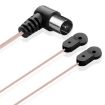 2m FM Dipole Antenna with Female Plug for Stereo Audio Radio Receiver - 2
