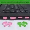 Universal Silicone Anti-Dust Plugs for Laptop - 13 in 1 (Black) - 7