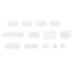 Universal Silicone Anti-Dust Plugs for Laptop - 13 in 1 Transparent Set - 2