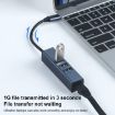RDS 6307-3 USB-C to USB3.0 + Dual USB2.0 + RJ45 4-in-1 HUB Adapter - 3