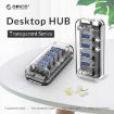 ORICO F4U 4-Port USB 3.0 HUB 5Gbps Fast Transmission with LED Light - 3