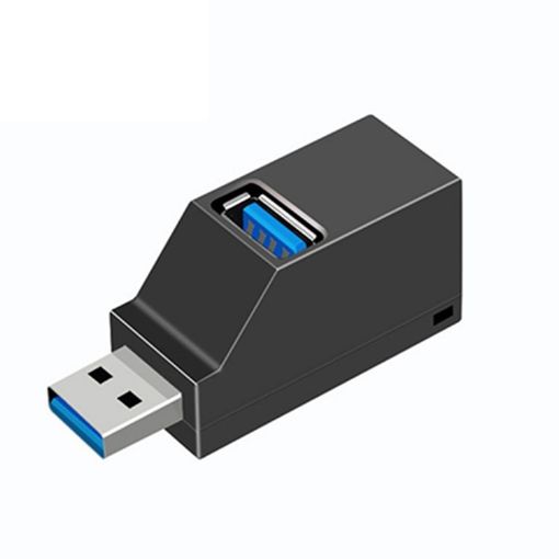 Portable Mini USB Hub: 2x USB 2.0 + 1x USB 3.0 with Lanyard - 1