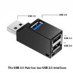 Portable Mini USB Hub: 2x USB 2.0 + 1x USB 3.0 with Lanyard - 3