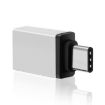 USB-C 3.1 Male to USB 3.0 Female Adapter, Aluminum Alloy, Silver - 2