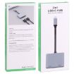 Dual HDTV USB-C/Type-C HUB Adapter - 2 in 1 Ports, 70 Characters - 3