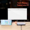 ROCK TR01 10-in-1 Type-C/USB-C to HDMI VGA Multifunction Hub Adapter Silver - 5