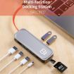 ROCK TR03 8-in-1 Type-C USB-C to HDMI Extension HUB Adapter - Grey - 2