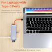 ROCK TR03 8-in-1 Type-C USB-C to HDMI Extension HUB Adapter - Grey - 4