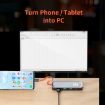 ROCK TR03 8-in-1 Type-C USB-C to HDMI Extension HUB Adapter - Grey - 5
