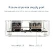 USB2.0 4 in 1 Multifunctional Transparent Desktop HUB Square Design - 3