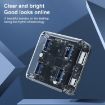 USB2.0 4 in 1 Multifunctional Transparent Desktop HUB Square Design - 5