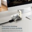 USB2.0 4 in 1 Multifunctional Transparent Desktop HUB Square Design - 6