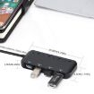 High Speed USB 3.0 to USB-C HUB with Switch - 4 Ports, Black - 7