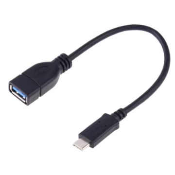 USB-C 3.1 Male to USB 3.0 Female OTG Adapter Cable, 20cm Length - 1