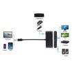 USB-C Hub Adapter: USB 2.0, Audio, VGA, HDMI Ports (Black) - 5
