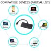 USB-C Hub Adapter: USB 2.0, Audio, VGA, HDMI Ports (Black) - 7