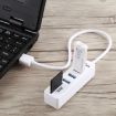 2 in 1 TF/SD Card Reader + 3 USB 3.0 Ports HUB Converter, 26cm Cable, White - 5