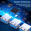 A809 USB 3.0 + USB 2.0 Multi-function Splitter HUB Adapter (Silver) - 6