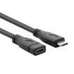 USB 3.1 Type-C Male to Female Gen2 Adapter Cable, 1m Length - 3