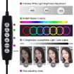 PULUZ 4.7" RGBW LED Ring Light with Tripod & Ball Head - 10 Modes, 8 Colors - 4