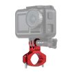 PULUZ Red Aluminum Bike Handlebar Mount for GoPro, Insta360, DJI Cameras - 1