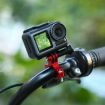 PULUZ Red Aluminum Bike Handlebar Mount for GoPro, Insta360, DJI Cameras - 5