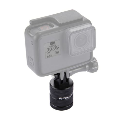 PULUZ Tripod Mount CNC Adapter for GoPro, Insta360, DJI - 1/4" Screw Hole - 1