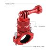 PULUZ Red 360 Bike Handlebar Mount for GoPro, Insta360, DJI Cameras - 6