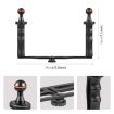 PULUZ Dual Handles Tray Stabilizer for Underwater Camera Housings - Black - 4