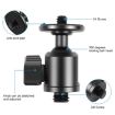 PULUZ Metal Tripod Ball Head Adapter with Knob Lock, 3/8" Screw, Black - 3