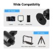 PULUZ Metal Tripod Ball Head Adapter with Knob Lock, 3/8" Screw, Black - 5